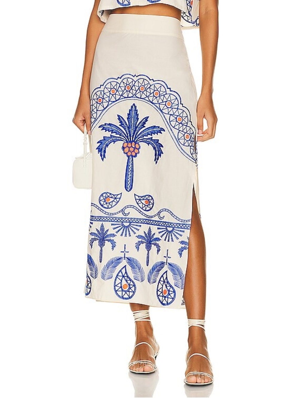Johanna Ortiz Nature Walk Midi Skirt
